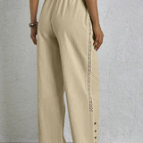 Shania - Pantaloni Relax con Bottoni