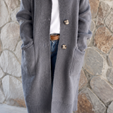 Simone | Cardigan lungo con cappuccio
