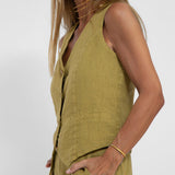 Aira - Ensemble Gilet con Bottoni & Pantaloni Larghi