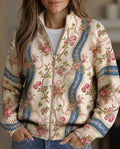Cornelia | Cardigan con rose rampicanti