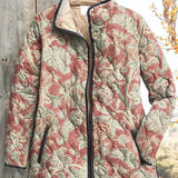 Annika™ | Giacca trapuntata con ornamenti in rosa antico