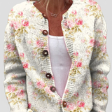Gabriele™ | Cardigan con motivo di rose