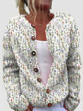 Orsola | Cardigan con delicate fioriture selvatiche