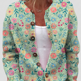 Monika™ | Cardigan con delicate fioriture