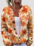 Franca | Cardigan con foglie autunnali