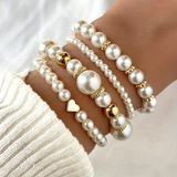 Beatrix | Set di bracciali in stile perle
