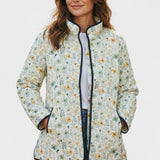 Waltraud™ | Giacca trapuntata con fiori sparsi