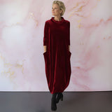 Elena | Abito Maxi in Velluto