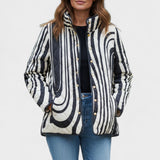Hanne™ | Giacca trapuntata a motivo zebra