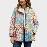 Karoline™ | Giacca trapuntata in patchwork floreale