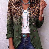 Barbara™ | Blazer in sfumatura leopardata