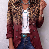 Barbara™ | Blazer in sfumatura leopardata