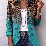 Barbara™ | Blazer in sfumatura leopardata