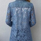 Doris™ | Blazer con fiori traforati