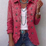 Manuela™ | Blazer in Bacca con Paisley
