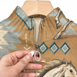 Beate™ | Cardigan con cavalli e cactus