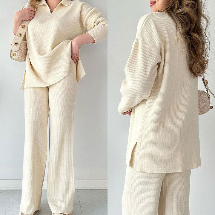 Lily - Completo coordinato confortevole con scollo a V