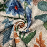 Claudia | Giacca a maglia con zip e giardino fiorito